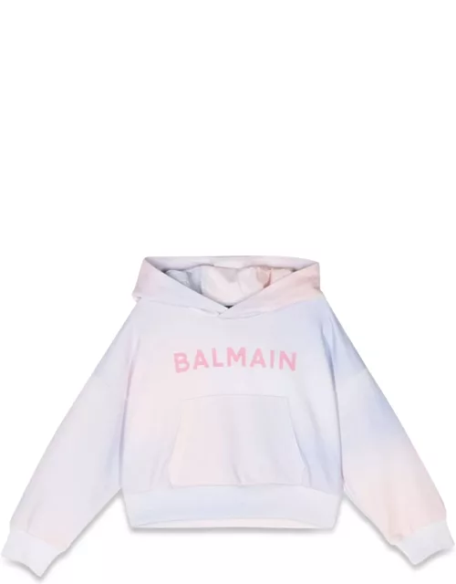 balmain logo hoodie