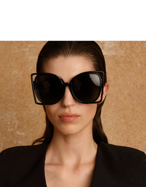 Astra Cat Eye Sunglasses in Black