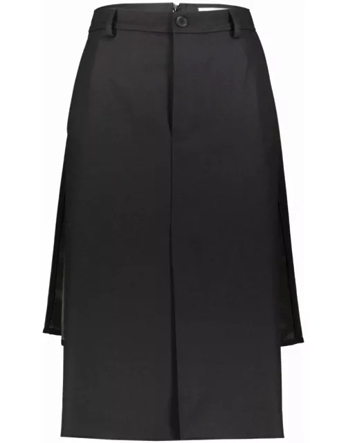 Balenciaga Flat Pencil Skirt With Front Pane