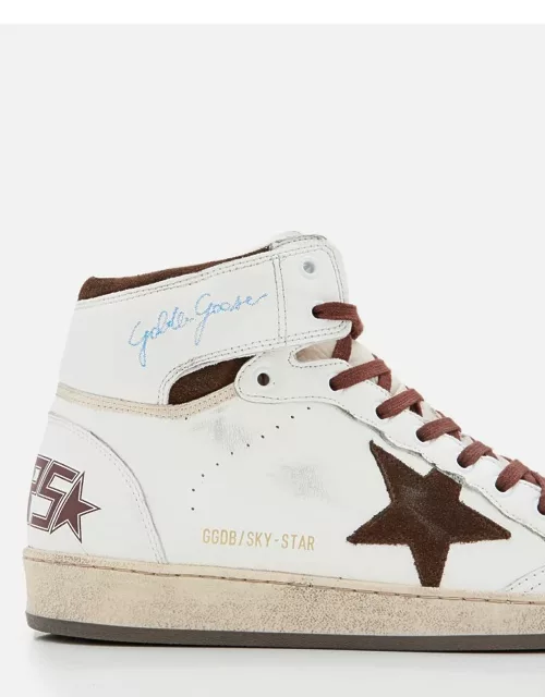 Golden Goose Sky Star Sneakers Nappa Upper And Spur Nylon Tongue Suede Star Multicolor