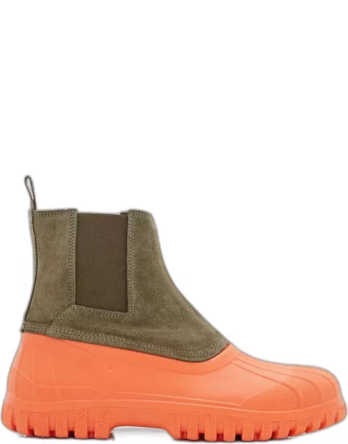 Diemme Suede And Rubber Boots Green