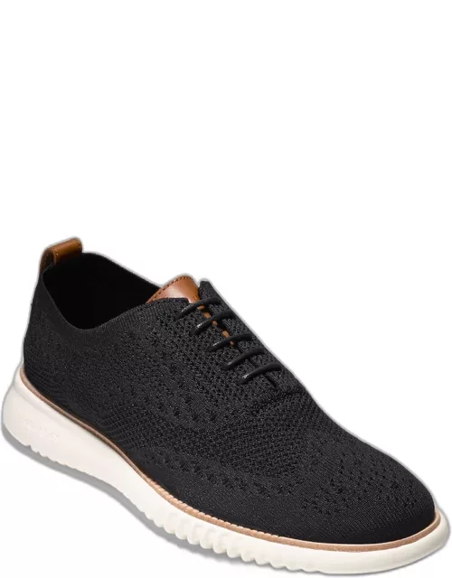 Cole Haan Men's 2.Zerogrand Stitchlite Oxford Sneakers, Black/White, 7.5 D Width