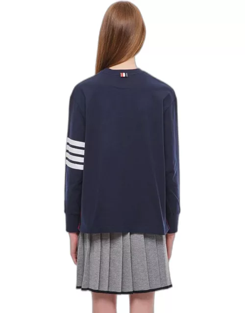 Thom Browne Long Sleeve Rugby T-shirt Blue