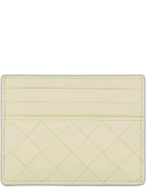 Bottega Veneta Leather Card-holder Yellow TU