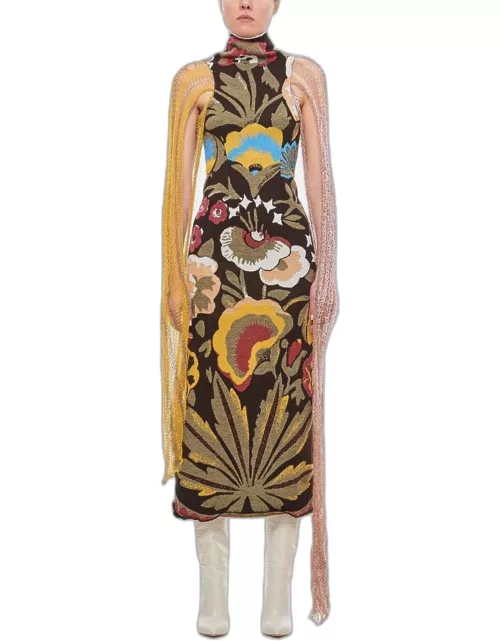 Vitelli Jacquard Dress Multicolor