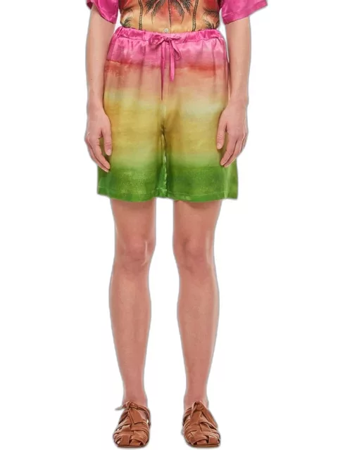 Gio Giovanni Gerosa Rainbow Silk Shorts Multicolor TU
