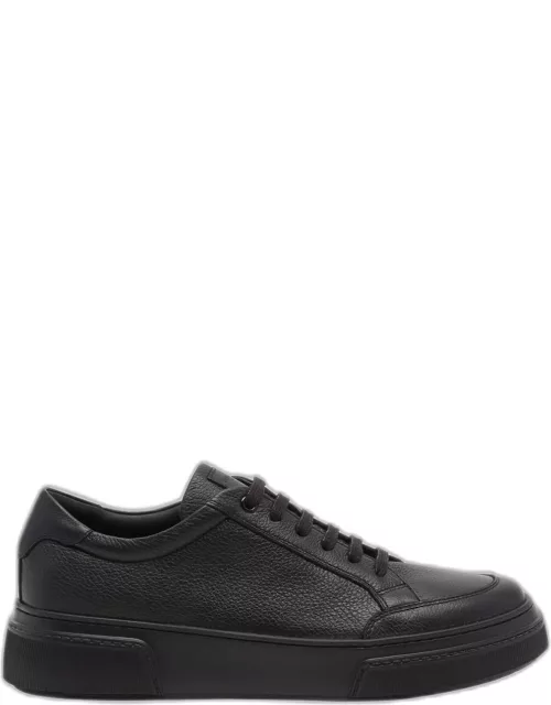 Men's Platform Leather Low-Top Sneaker