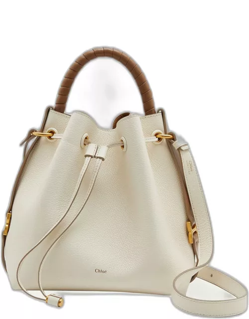 Marcie Bucket Bag in Grained Leather