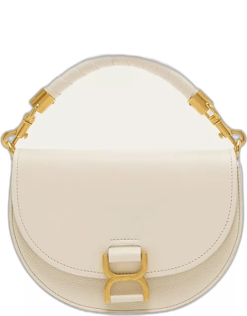 Marcie Chain Flap Crossbody Bag in Suede and Leather