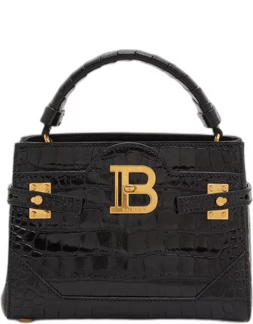 BBuzz 22 Top-Handle Bag in Croc-Embossed Leather