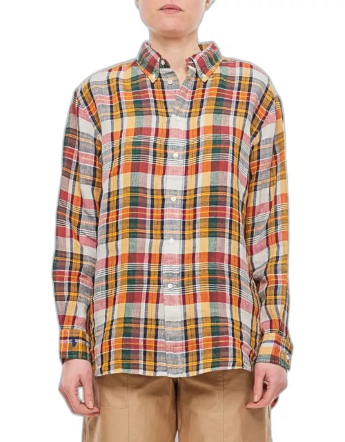 Polo Ralph Lauren Linen Checkered Shirt Multicolor