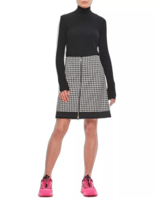 Moncler Tweed Mini Skirt Black