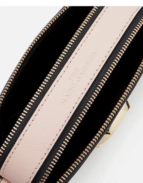 Marc Jacobs The Snapshot Leather Crossbody Bag Beige TU