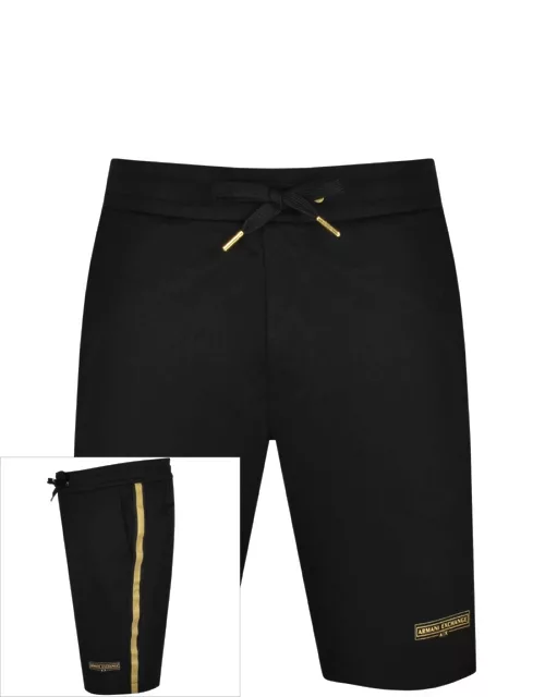 Armani Exchange Jersey Shorts Black