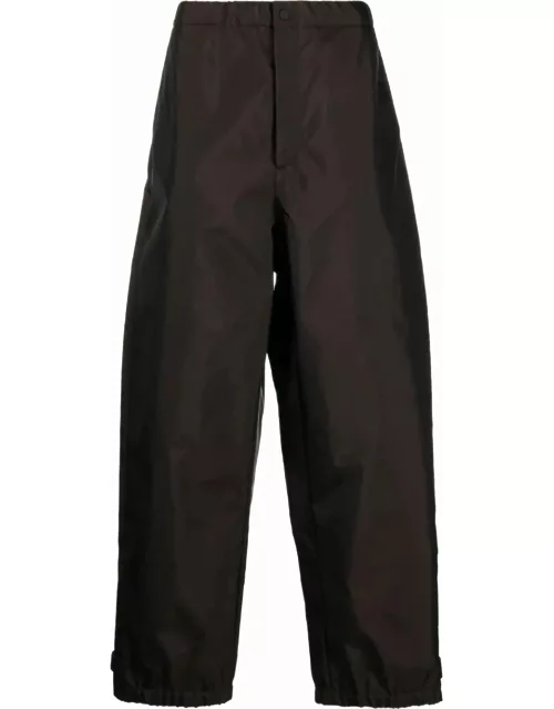Valentino Brown wide high-waisted pant