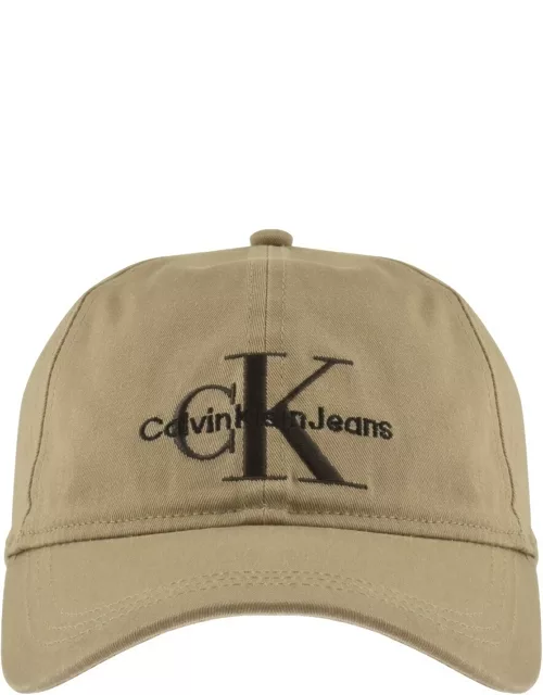 Calvin Klein Jeans Monogram Logo Cap Brown