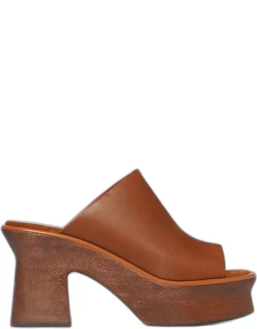 Heeled Sandals FERRAGAMO Woman colour Leather