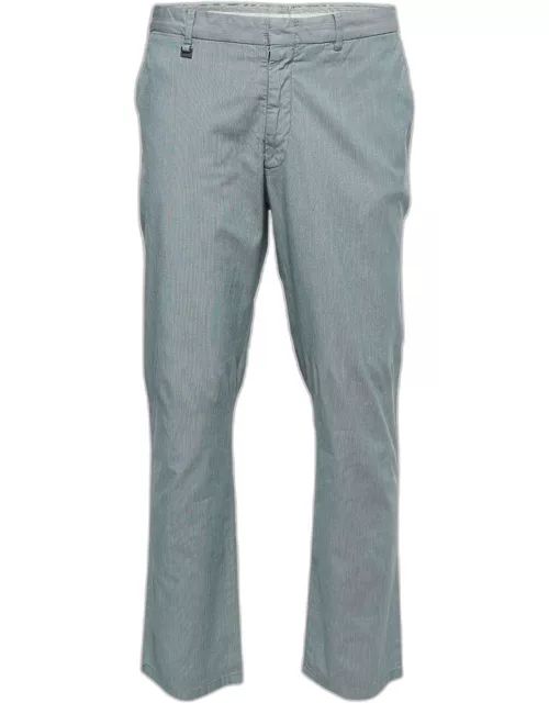 Ermenegildo Zegna Grey Cotton Trousers