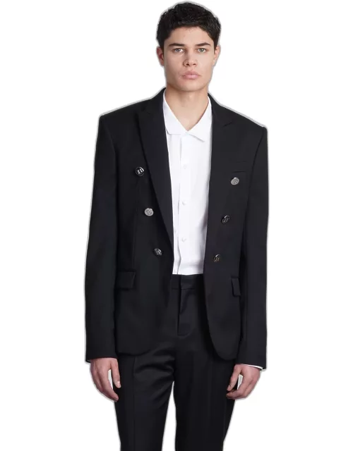 Balmain Jacket In Black Woo