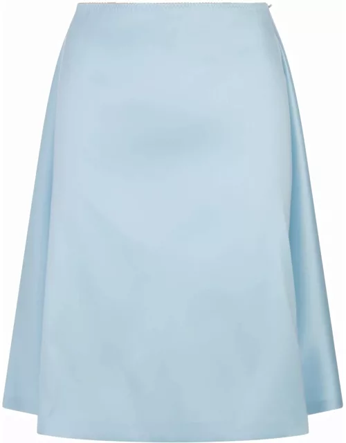SportMax Light Blue Beira Shorts Skirt