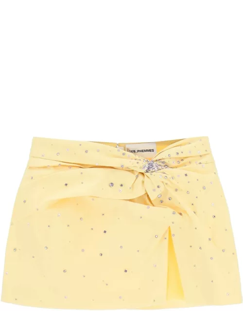 Des Phemmes Mini Skirt With Crystal