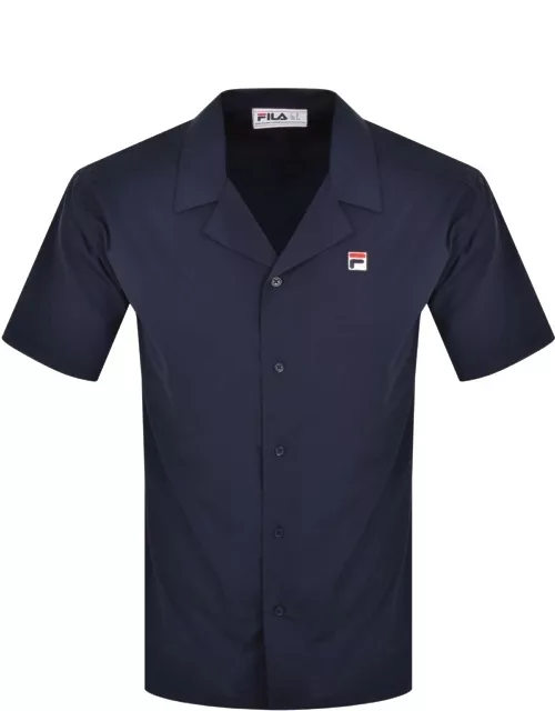 Fila Vintage Short Sleeve Soren Shirt Navy