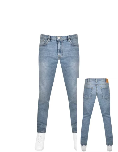 Paul Smith Light Wash Tapered Fit Jeans Blue