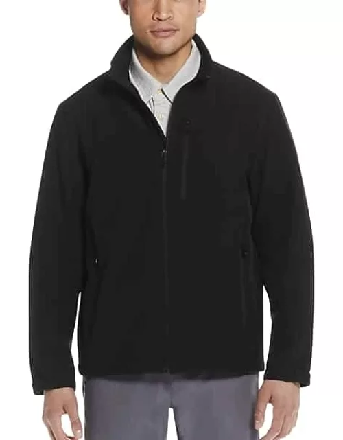 Weatherproof Men's Modern Fit Soft Shell Jacket Black Solid