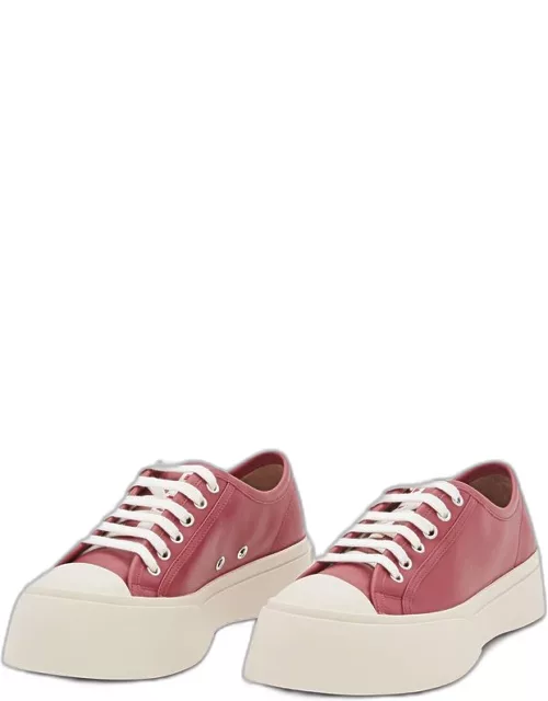 Marni Pablo Leather Sneakers Red