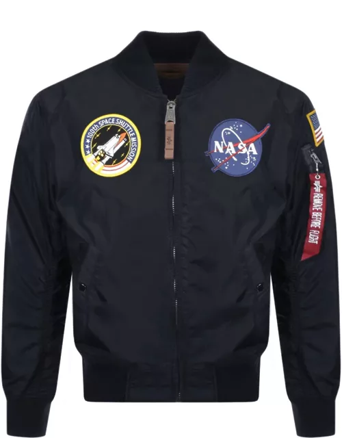 Alpha Industries MA 1 VF NASA Flight Jacket Navy