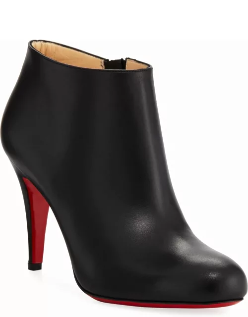 Belle Leather Red-Sole Ankle Boot