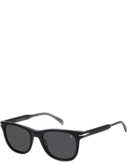 Men's Rectangle Acetate Polarized Sunglasse