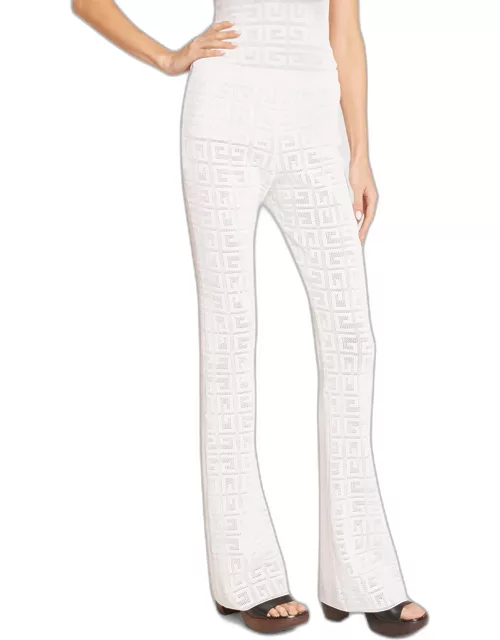 4G Pointelle Flare Pant