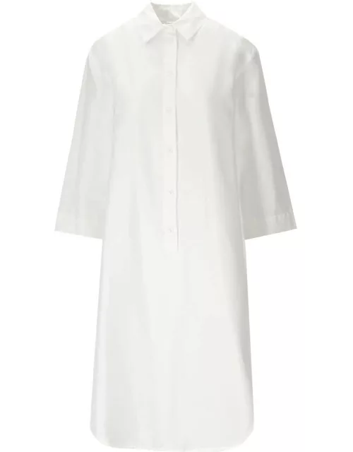 Max Mara Beachwear Uncino White Shirt Dres