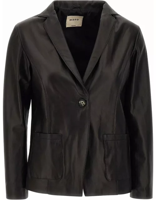 Mono ginger Leather Jacket