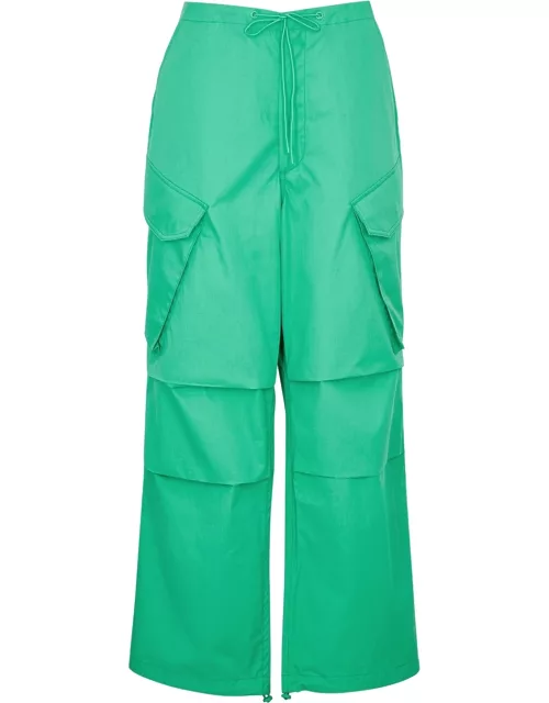 Agolde Ginerva Cotton Cargo Trousers - Mint