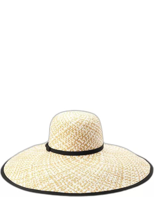 Woven Straw Large Brim Sun Hat