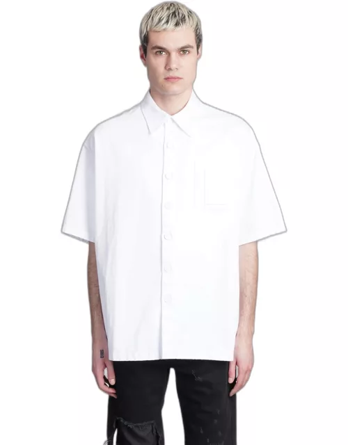 Raf Simons Shirt In White Deni