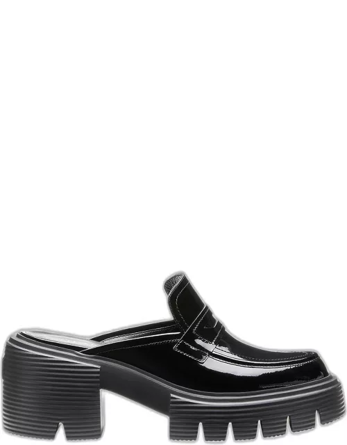 Soho Patent Penny Loafer Mule