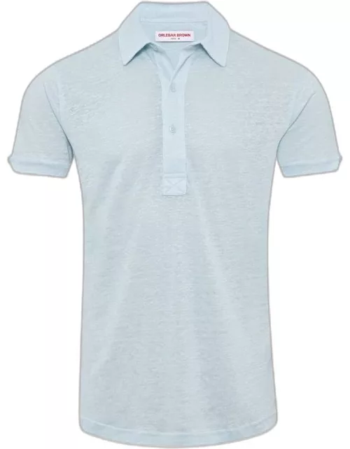 Sebastian Linen - Island Sky Tailored Fit Short-Sleeve Linen Polo Shirt