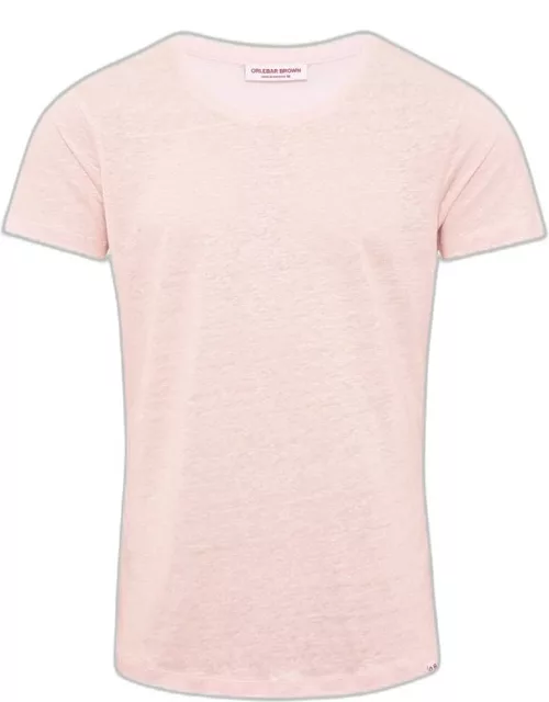 Ob-T Linen - Rose Tailored Fit Crewneck Linen T-shirt