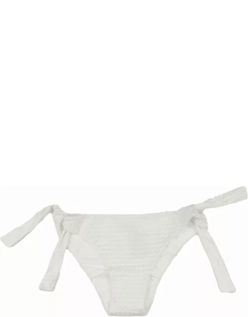 Fisico - Cristina Ferrari Side Knot Zig-zag Patterned Bikini Bottom