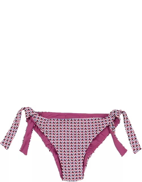 Fisico - Cristina Ferrari Side Knot Pattern Printed Bikini Bottom
