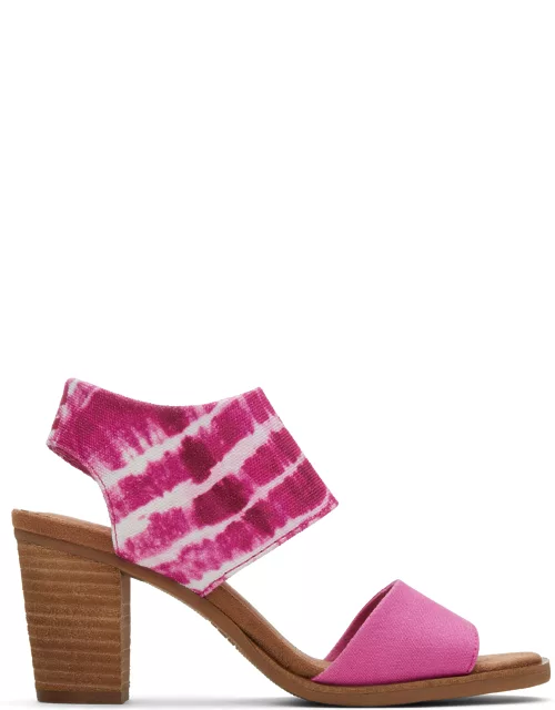 TOMS Women's Pink/Multi Majorca Pink Canvas Sandal