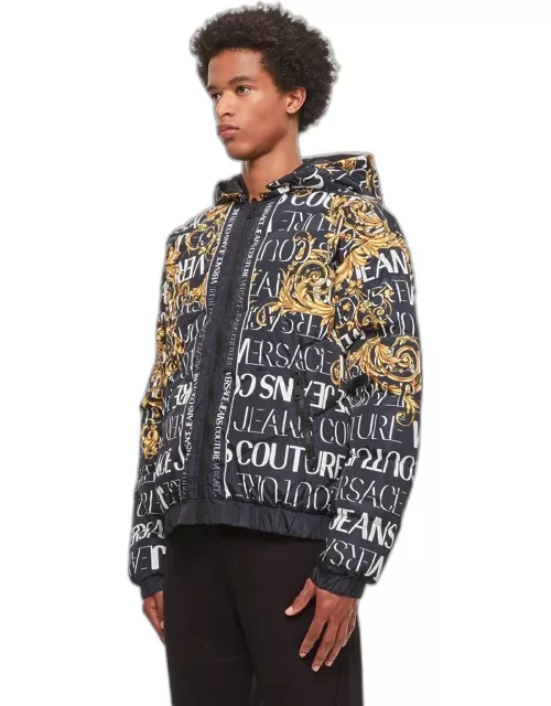 Versace Jeans Couture All-over Printed Bomber Jacket Black