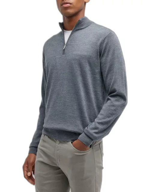 Men's Autumn Crest Quarter-Zip Sweater