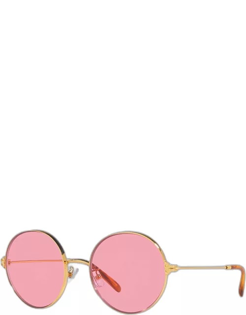 T-Monogram Round Metal & Plastic Sunglasse