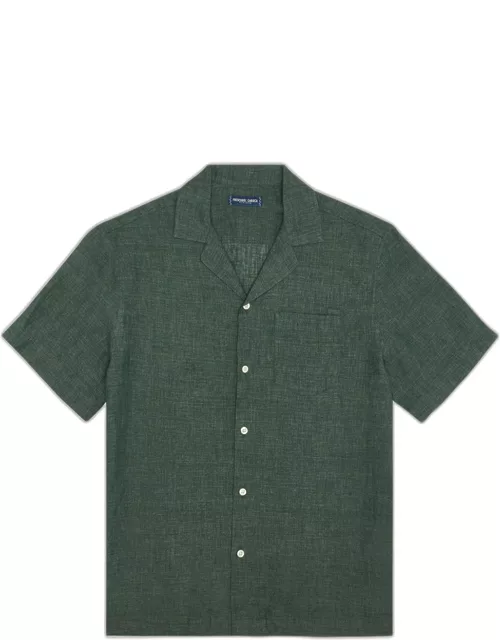 Angelo Linen Shirt Vineyard Green