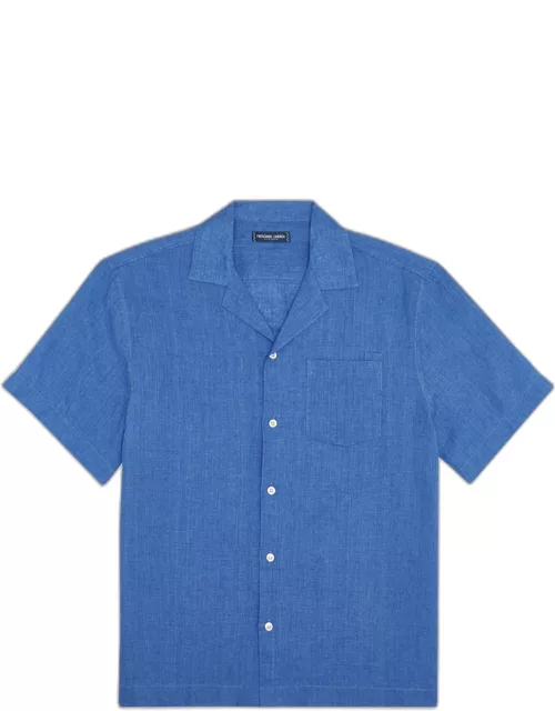 Angelo Linen Shirt Chateau Blue