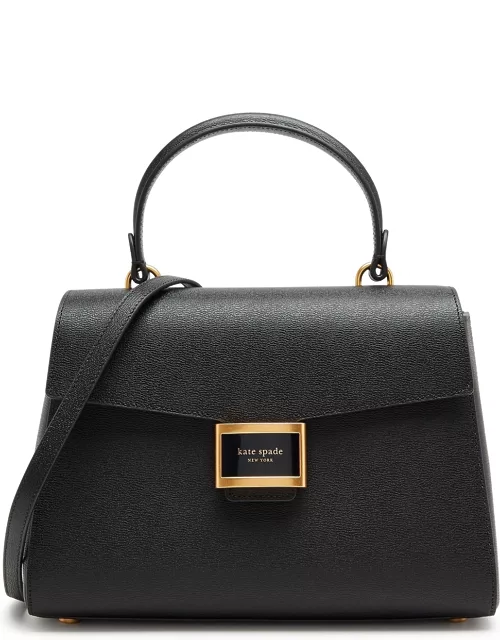 Kate Spade New York Katy Medium Leather Top Handle Bag - Black